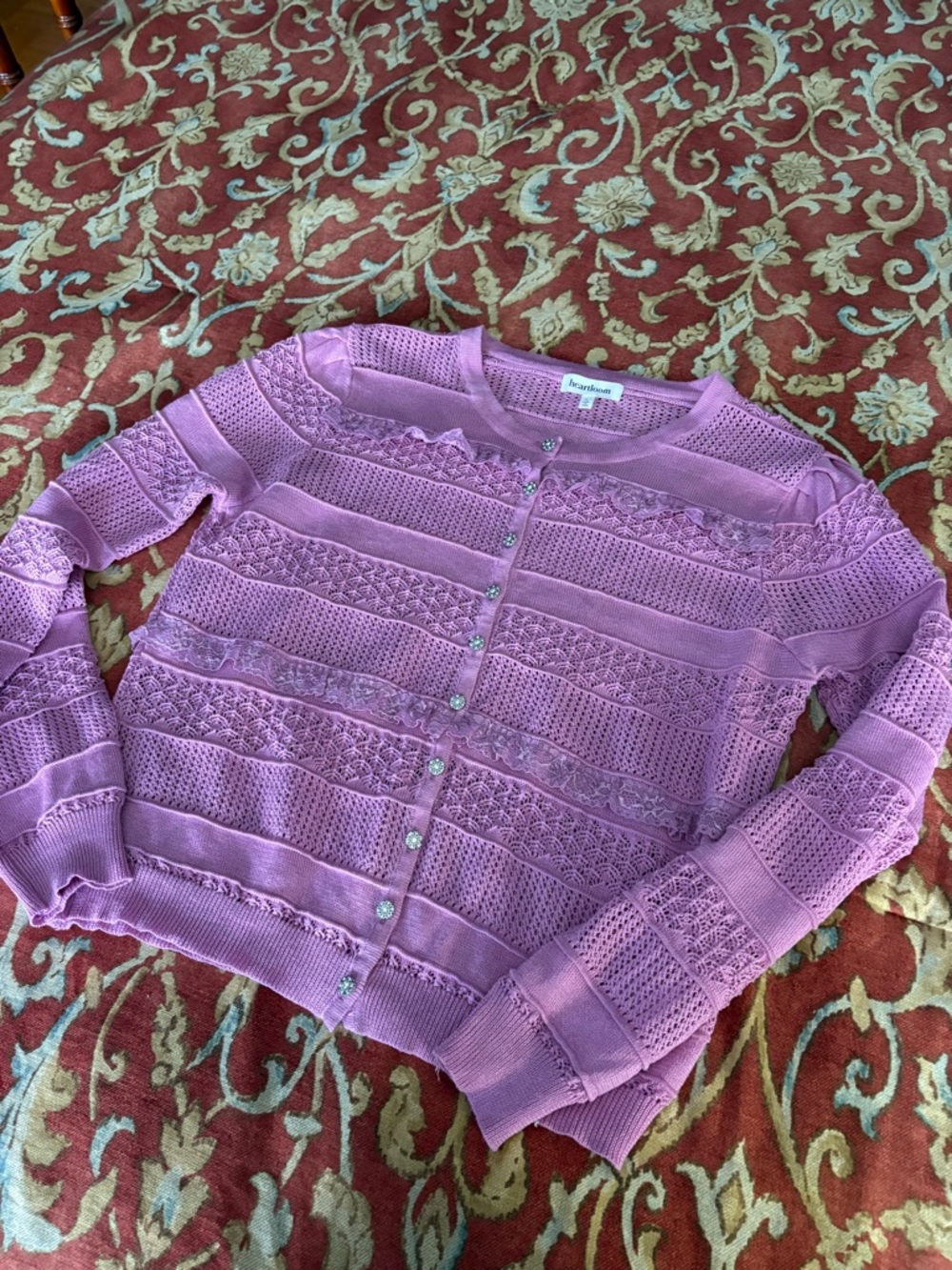 Heartloom Aubrey Pink Knit Cardigan 🩷 - Picture 3 of 12